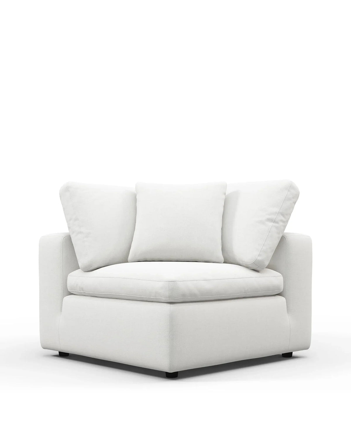 Skya™ sofa module corner | white linen - modules skya | modular element | madorne