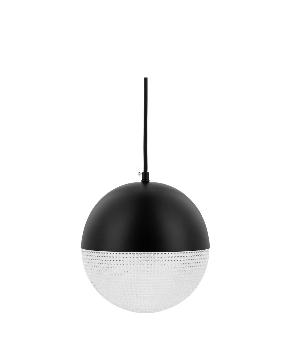 Sol facet™ pendant | glass and black metal - lighting lens flair pendant-inspired | madorne