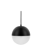 Sol facet™ pendant | glass and black metal - lighting lens flair pendant-inspired | madorne