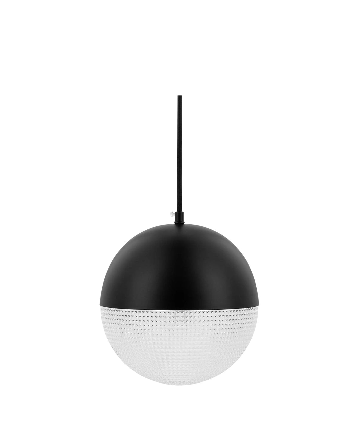 Sol facet™ pendant | glass and black metal - lighting lens flair pendant-inspired | madorne