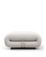 Soria 69™ ottoman | sculptural upholstery - white boucle - stools & ottomans 69 | designer | madorne