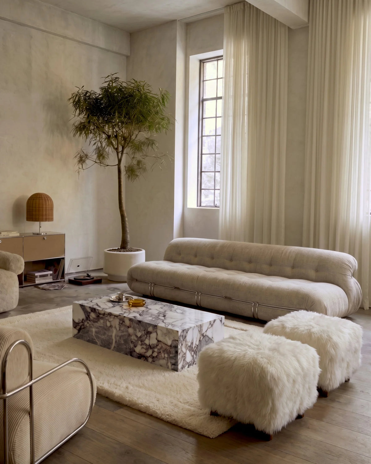 Soria 69™ three-seater sofa | external steel frame - 3 seaters 69 | madorne