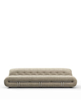 Soria 69™ three-seater sofa | external steel frame - beige gray chenille - 3 seaters 69 | madorne