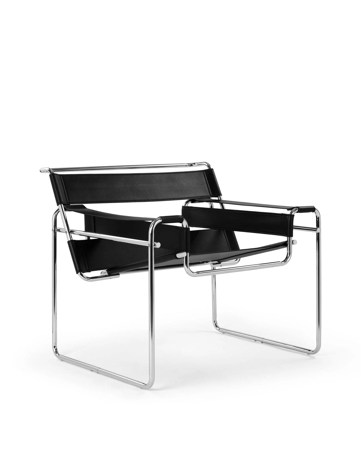 Stana™ chair | midnight black premium leather - dining chairs wassily chair-inspired | madorne