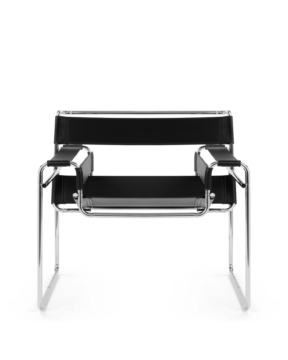 Stana™ chair | midnight black premium leather - dining chairs wassily chair-inspired | madorne