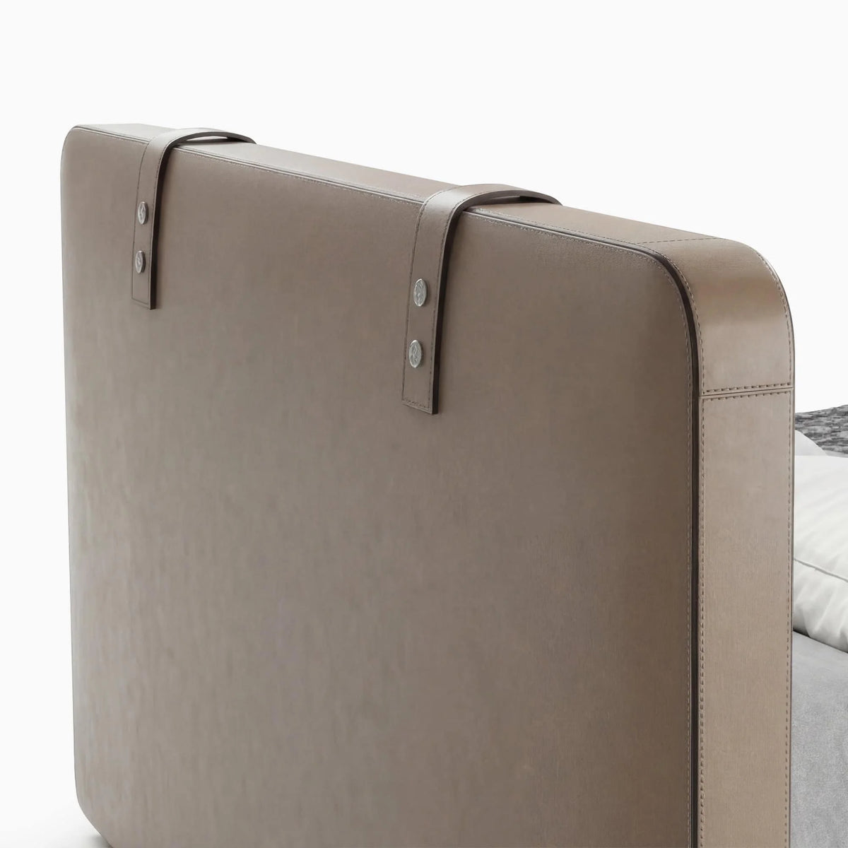 Talin 11 Saddle-Leather Bed Frame – detail view 8