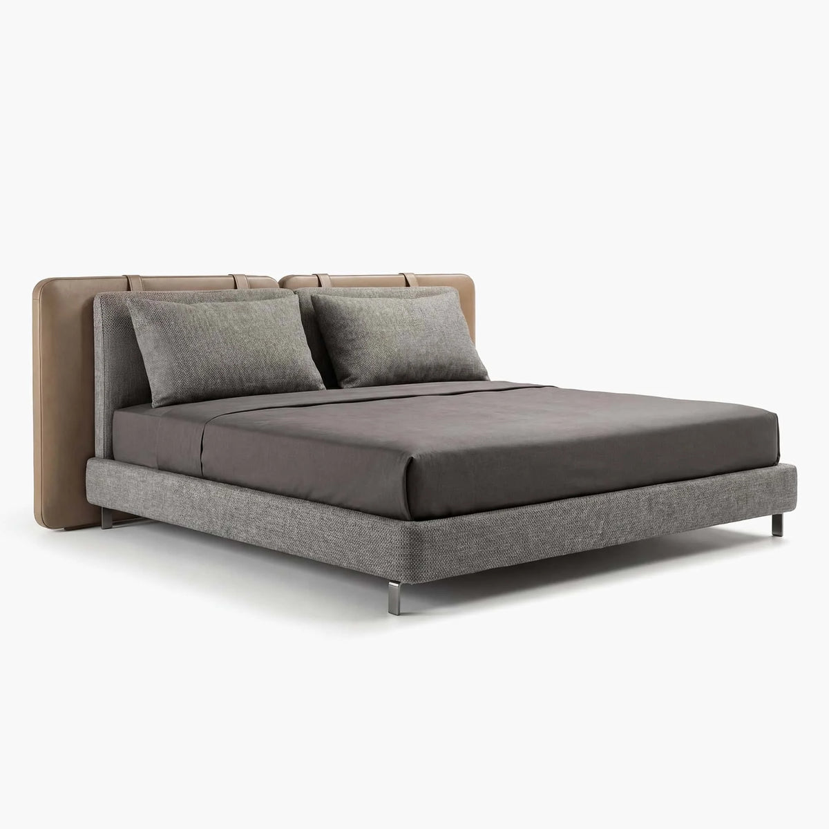 Talin 11 Saddle-Leather Bed Frame – detail view 3