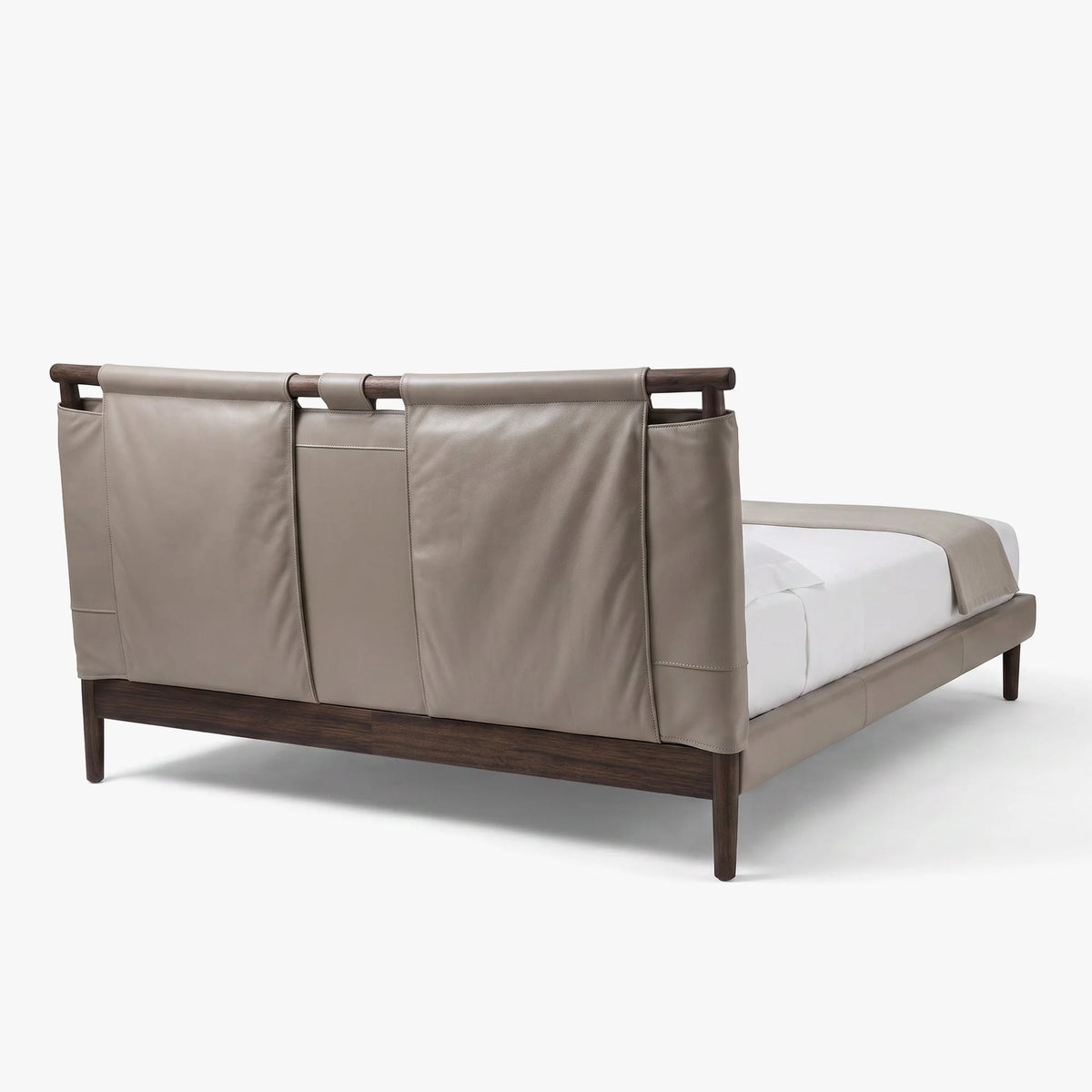 Tempo 18 Leather and Wood Bed Frame – detail view 6