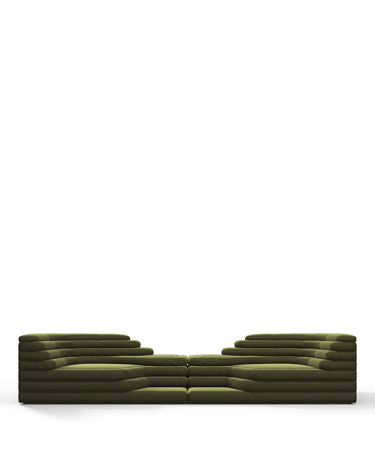 Terrace 73™ sofa combination | tiered upholstery - thyme luxe velvet - sectionals 73 | sectional | madorne
