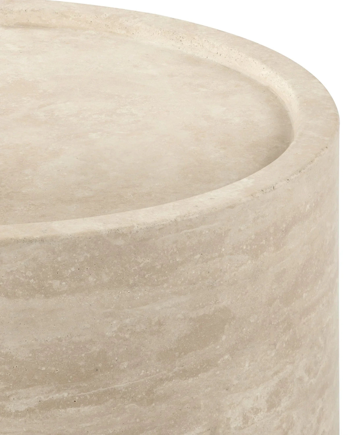 Torena™ side table | travertine - tables torena | modern | madorne
