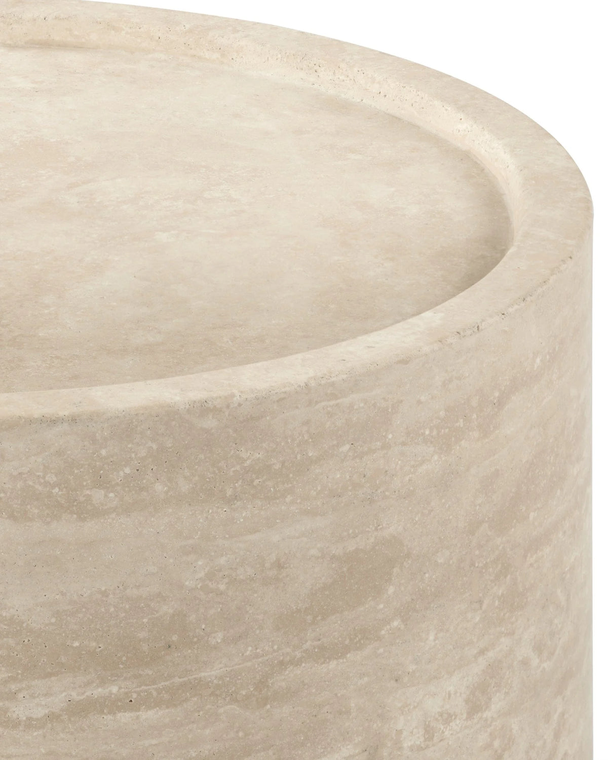 Torena™ side table | travertine - tables torena | modern | madorne
