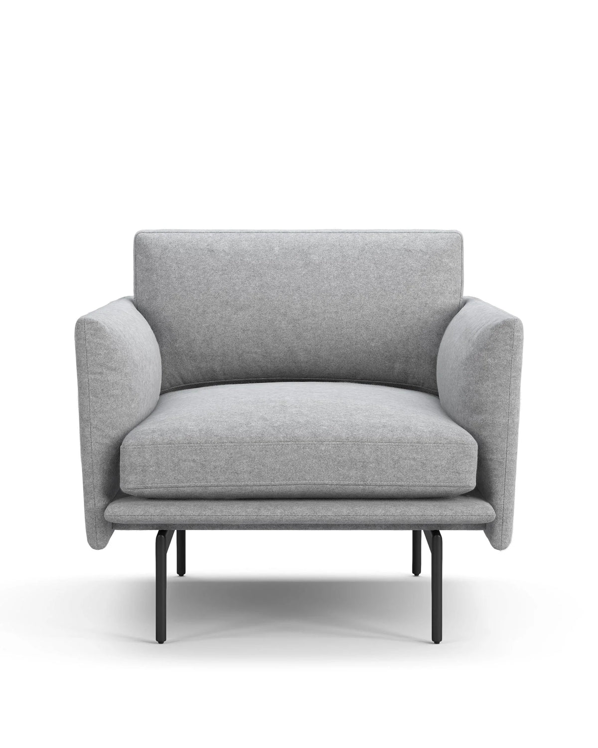 Torika 16™ lounge chair | wool or leather - light gray / chairs outline chair-inspired | madorne
