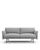 Torika™ two seater sofa | danish cashmere wool - light gray / 2 seaters outline sofa-inspired | madorne