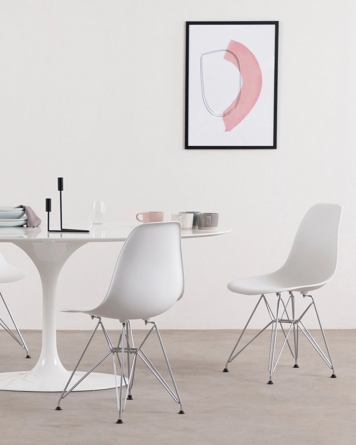 Trellis 50™ side chair | white polypropylene - dining chairs 50 | madorne