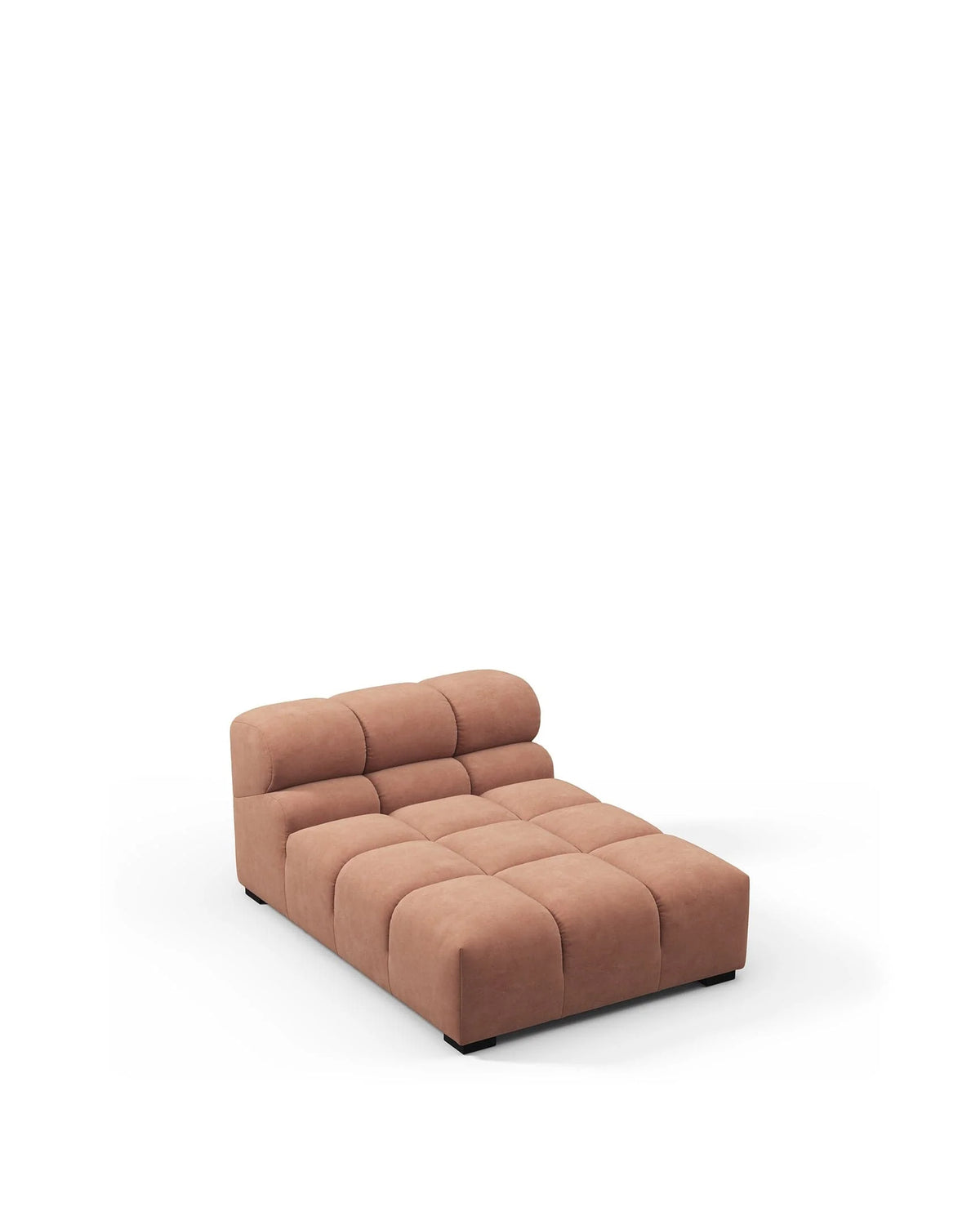 Tuft 05™ armless chaise | channel tufting - modules 05 | designer modular sofa element | madorne