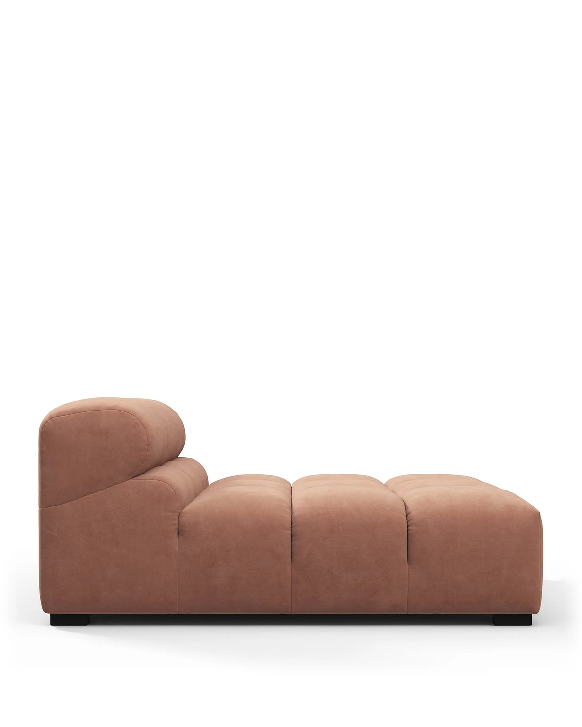 Tuft 05™ armless chaise | channel tufting - modules 05 | designer modular sofa element | madorne