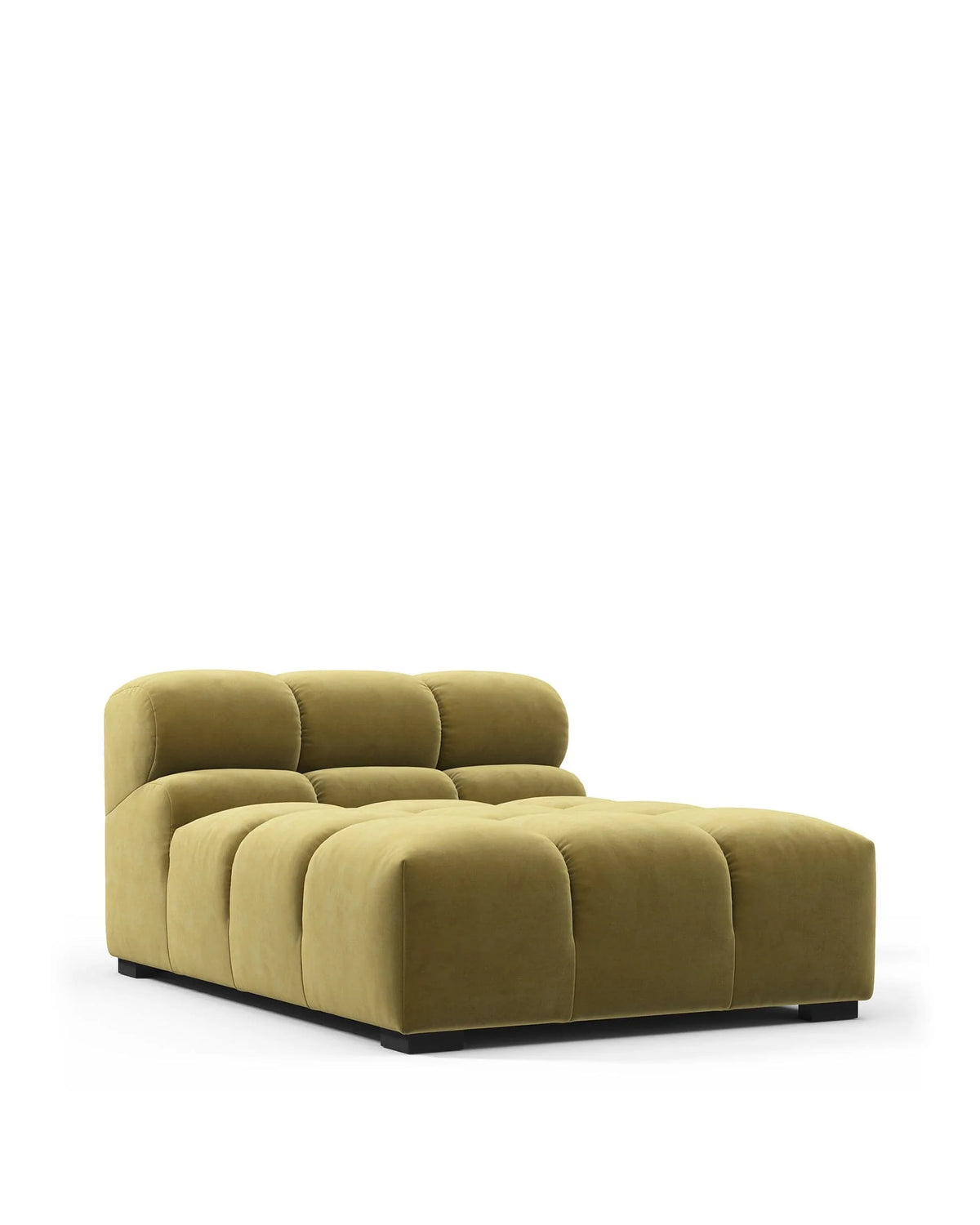 Tuft 05™ armless chaise | channel tufting - modules 05 | designer modular sofa element | madorne