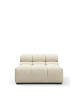 Tuft 05™ armless module | channel tufting - eggshell boucle - modules 05 | designer modular sofa element | madorne