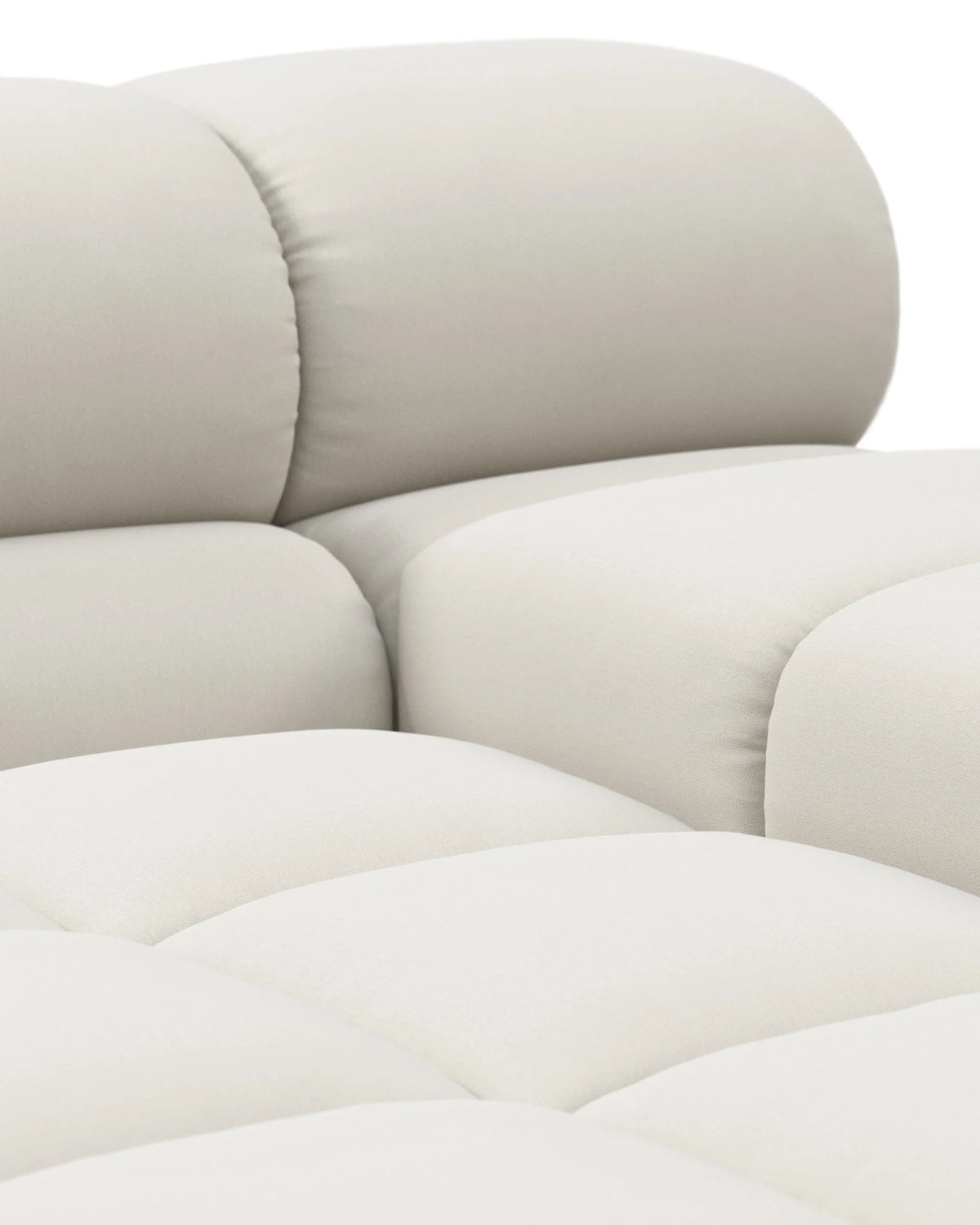Tuft 05™ module deep right arm | oatmeal brushed weave - modules 05 | modular sofa element | madorne