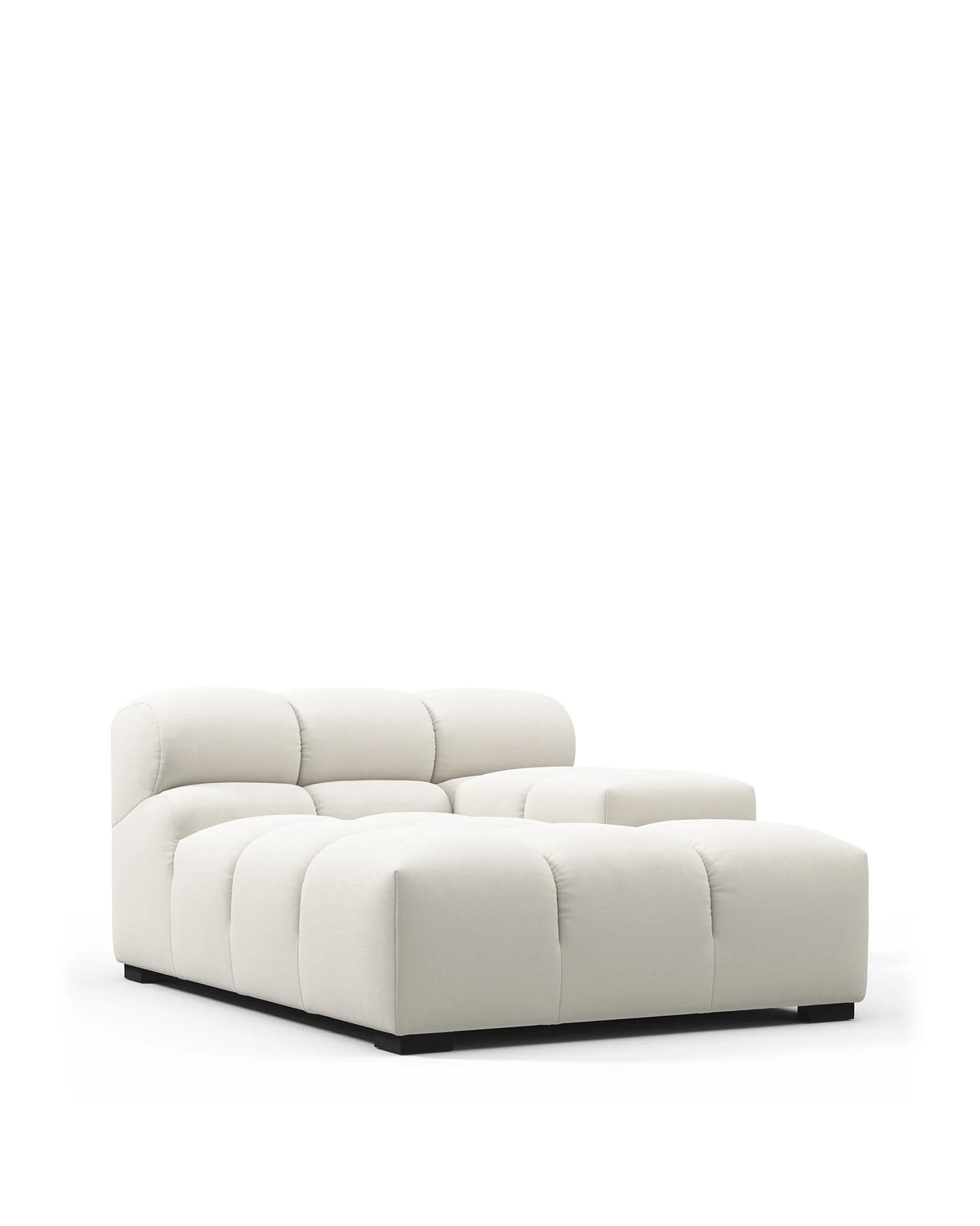 Tuft 05™ module deep right arm | oatmeal brushed weave - modules 05 | modular sofa element | madorne