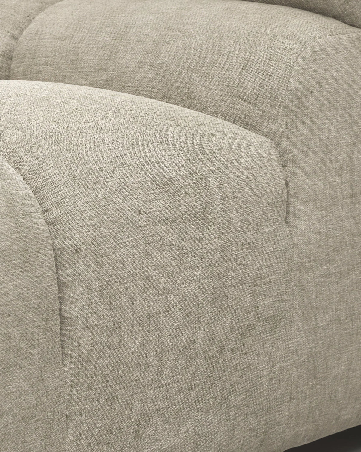 Tuft 05™ module left arm | beige gray chenille - modules 05 | modular sofa element | madorne