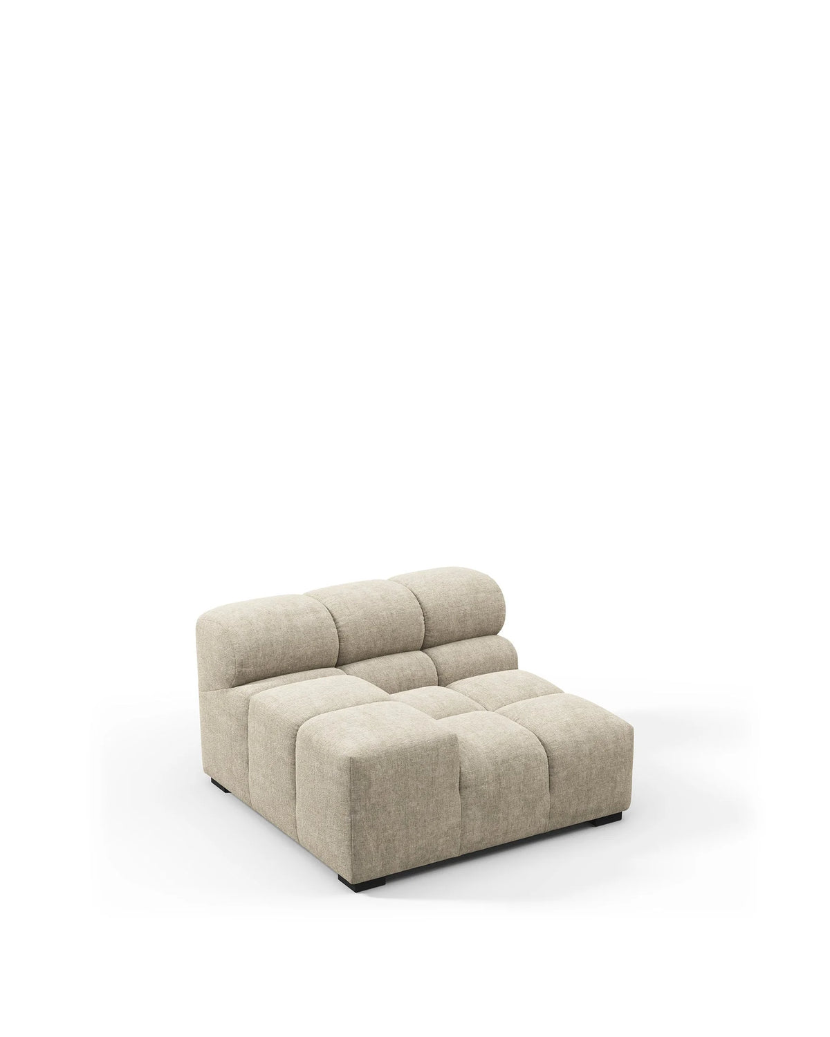 Tuft 05™ module left arm | beige gray chenille - modules 05 | modular sofa element | madorne