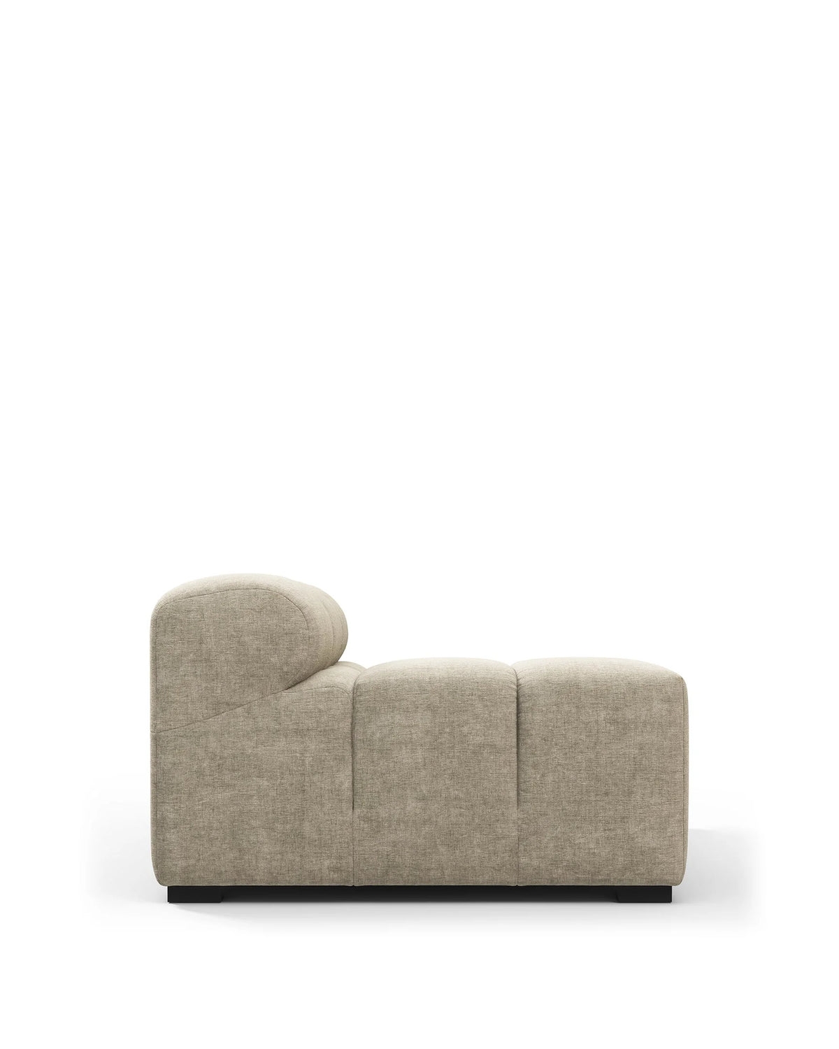 Tuft 05™ module left arm | beige gray chenille - modules 05 | modular sofa element | madorne