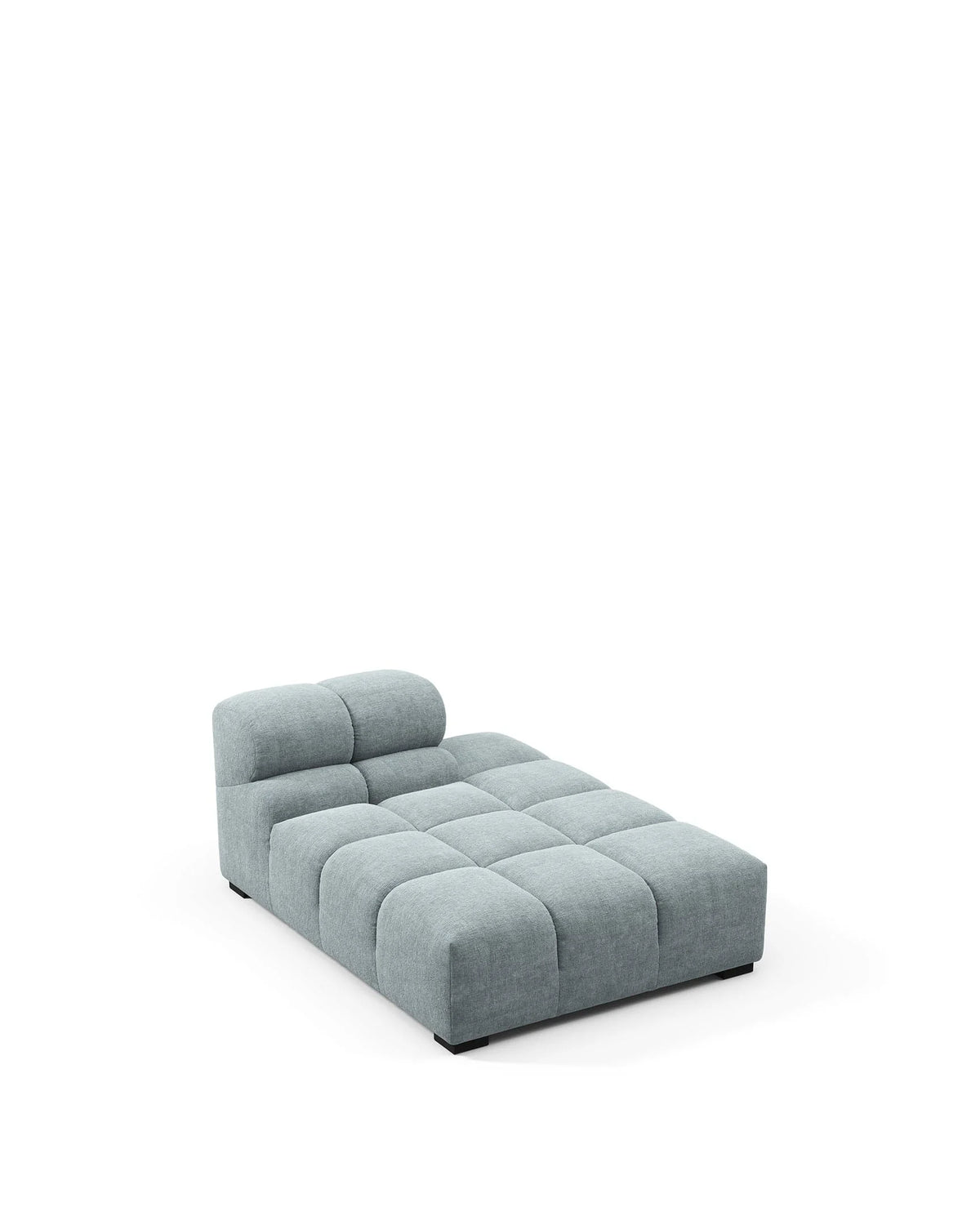 Tuft 05™ module right chaise armless | cerulean chenille - modules 05 | designer modular sofa...
