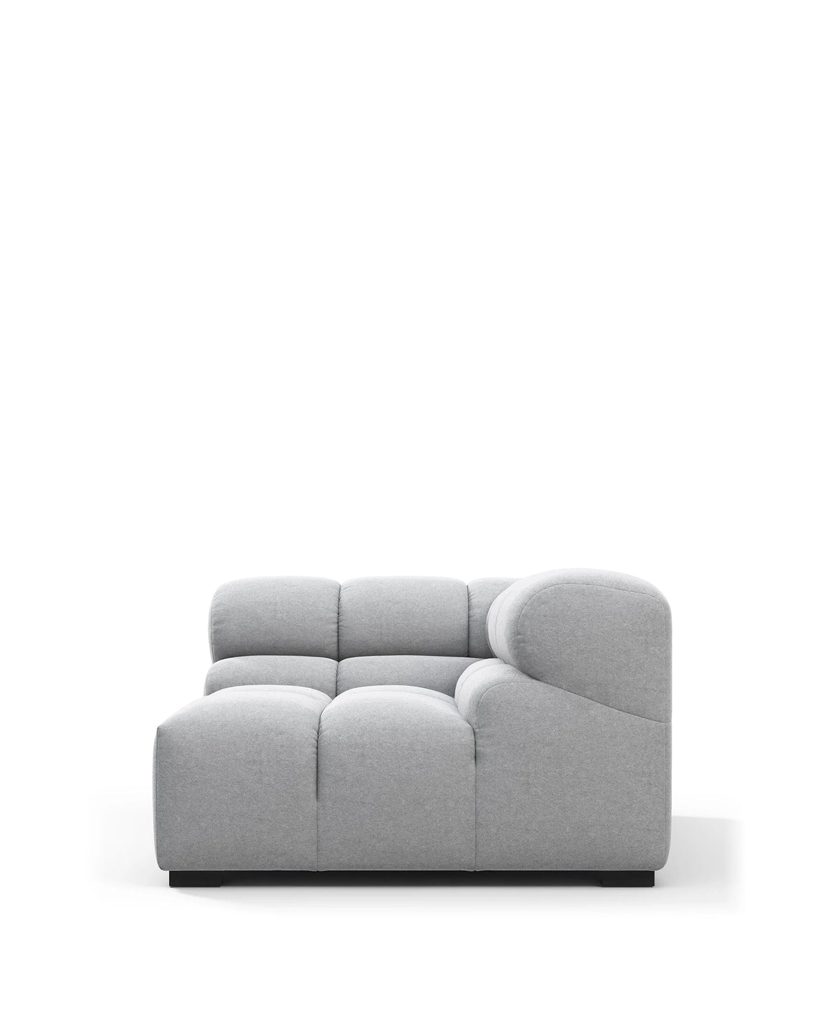 Tuft 05™ module right corner | danish cashmere wool - light gray / modules 05 | modular sofa element | madorne