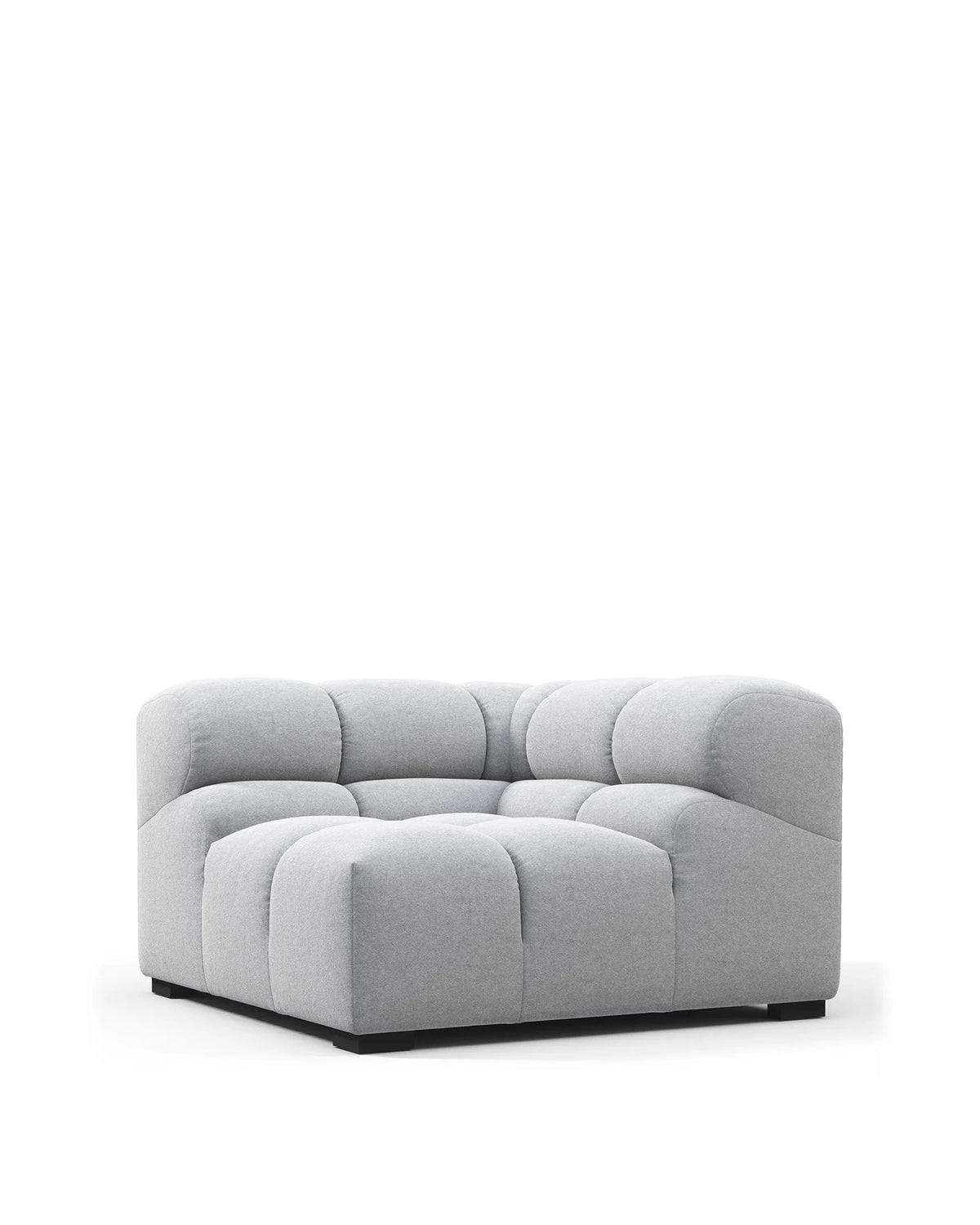 Tuft 05™ module right corner | danish cashmere wool - light gray / modules 05 | modular sofa element | madorne