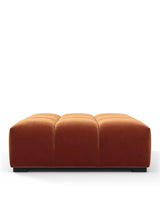 Tuft 05™ ottoman | deep channel tufting - spice velvet - stools & ottomans 05 | sculptural designer | madorne