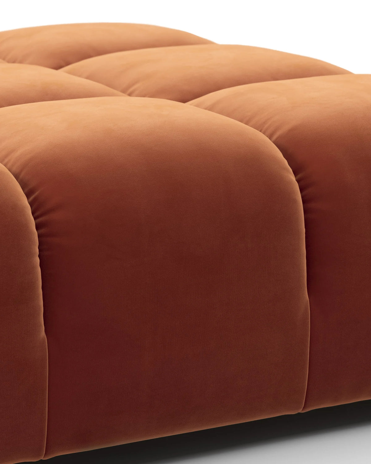Tuft 05™ ottoman | deep channel tufting - stools & ottomans 05 | sculptural designer | madorne