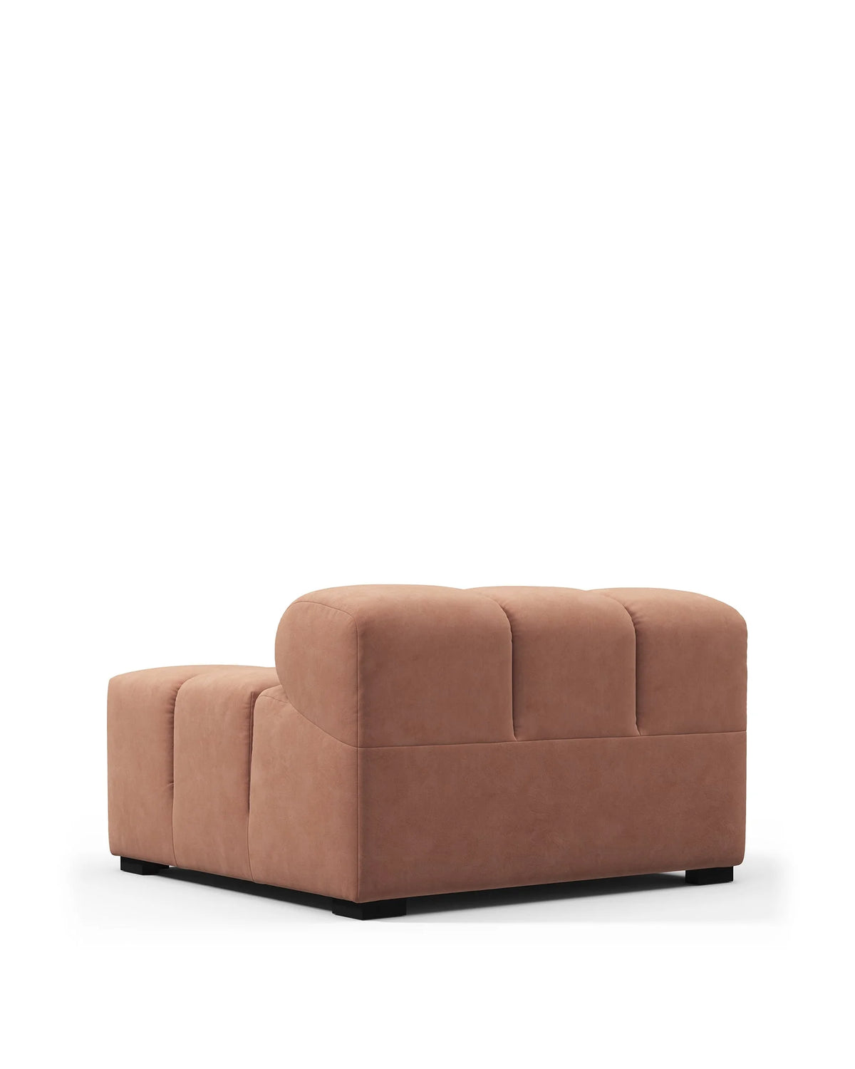 Tuft 05™ right-arm module | channel tufting - modules 05 | modular sofa element | madorne