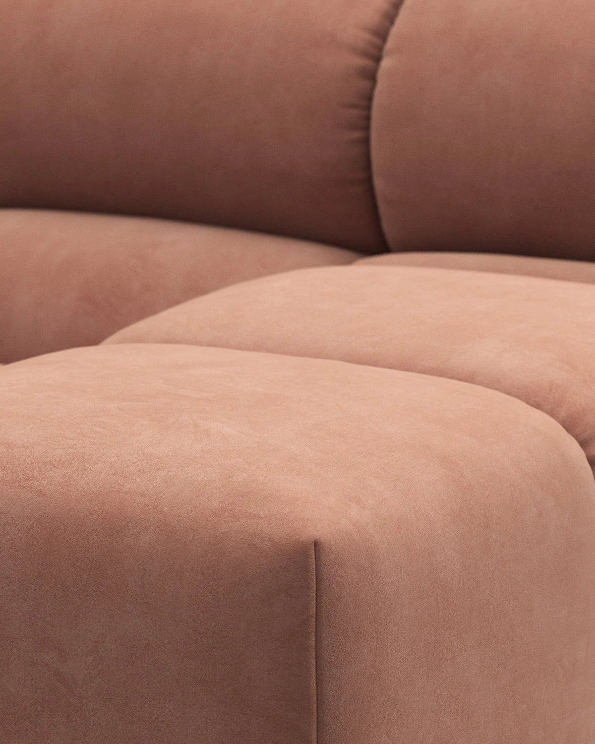 Tuft 05™ right-arm module | channel tufting - modules 05 | modular sofa element | madorne