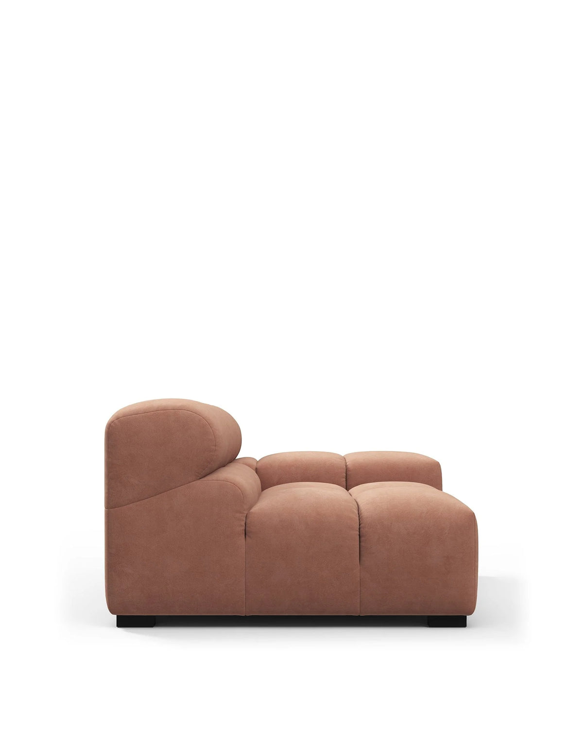 Tuft 05™ right-arm module | channel tufting - modules 05 | modular sofa element | madorne