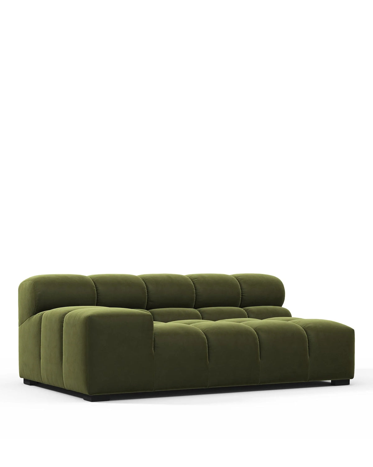 Tuft 05™ xl left-arm module | channel tufting - modules 05 | modular sofa element | madorne