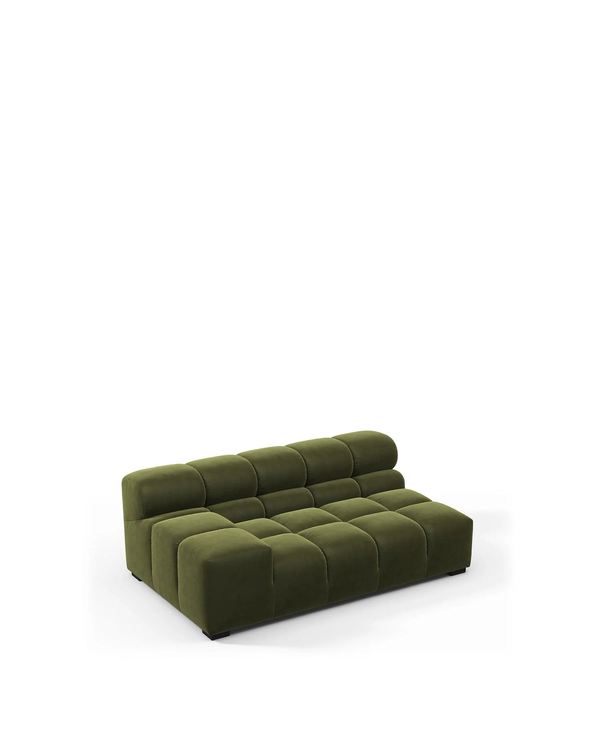 Tuft 05™ xl left-arm module | channel tufting - modules 05 | modular sofa element | madorne