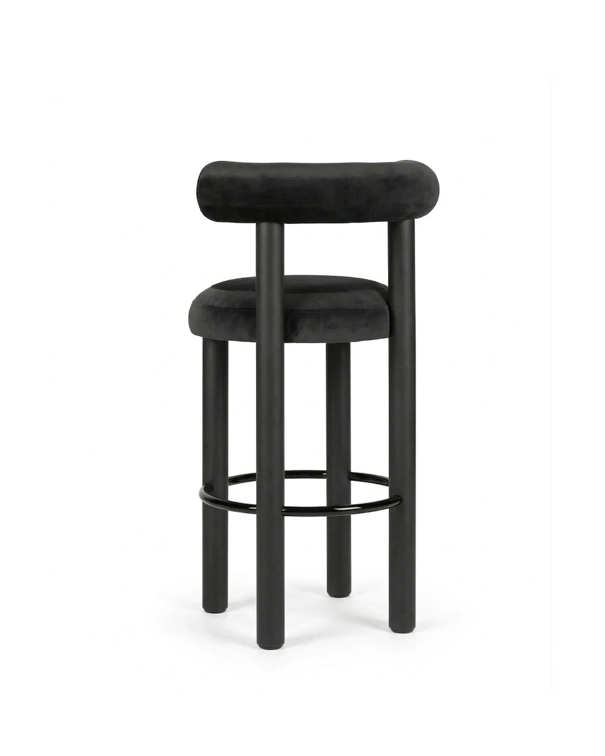 Vansa™ bar stool | lustrous black velvet - & counter stools fat stool-inspired | madorne
