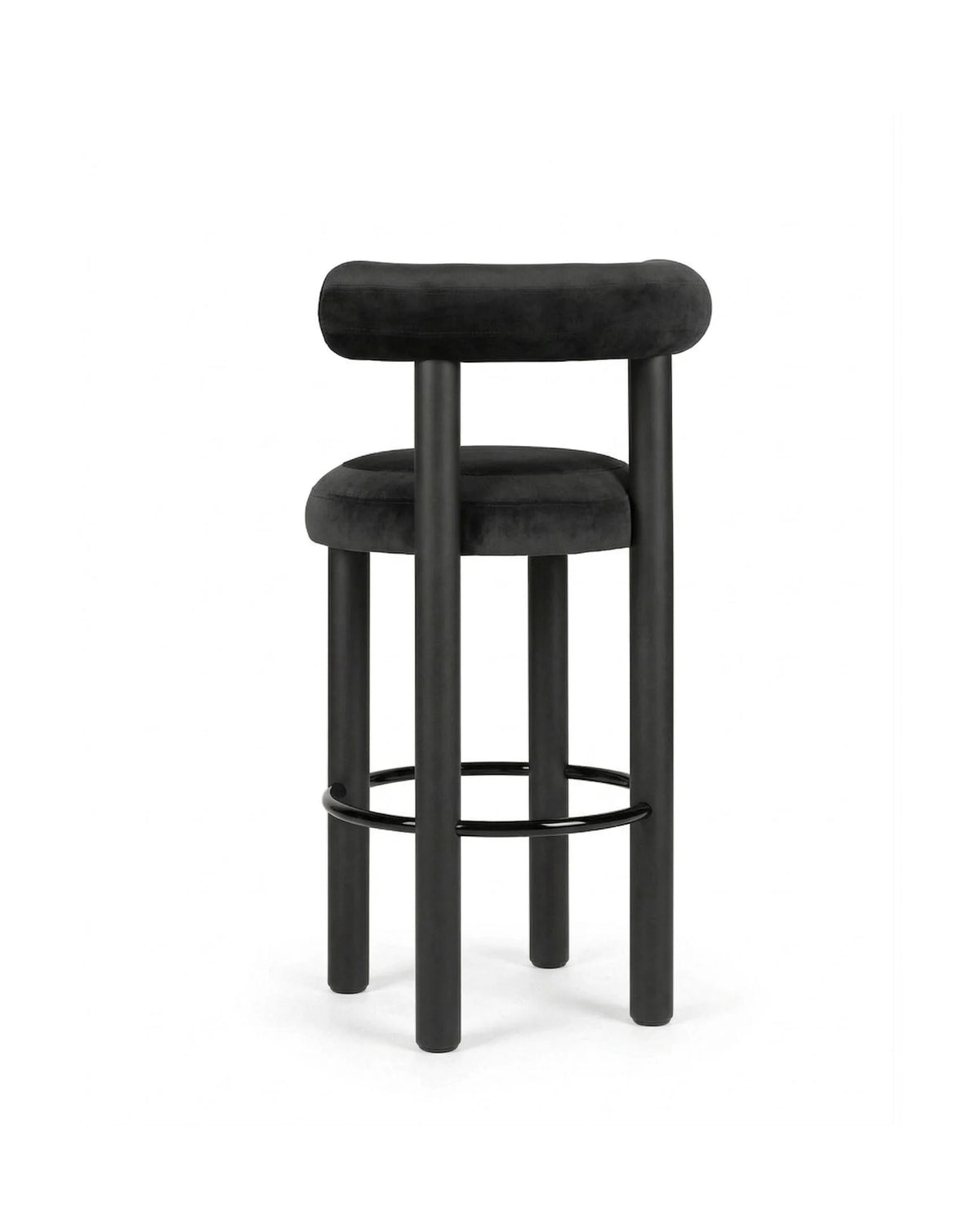 Vansa™ bar stool | lustrous black velvet - & counter stools fat stool-inspired | madorne