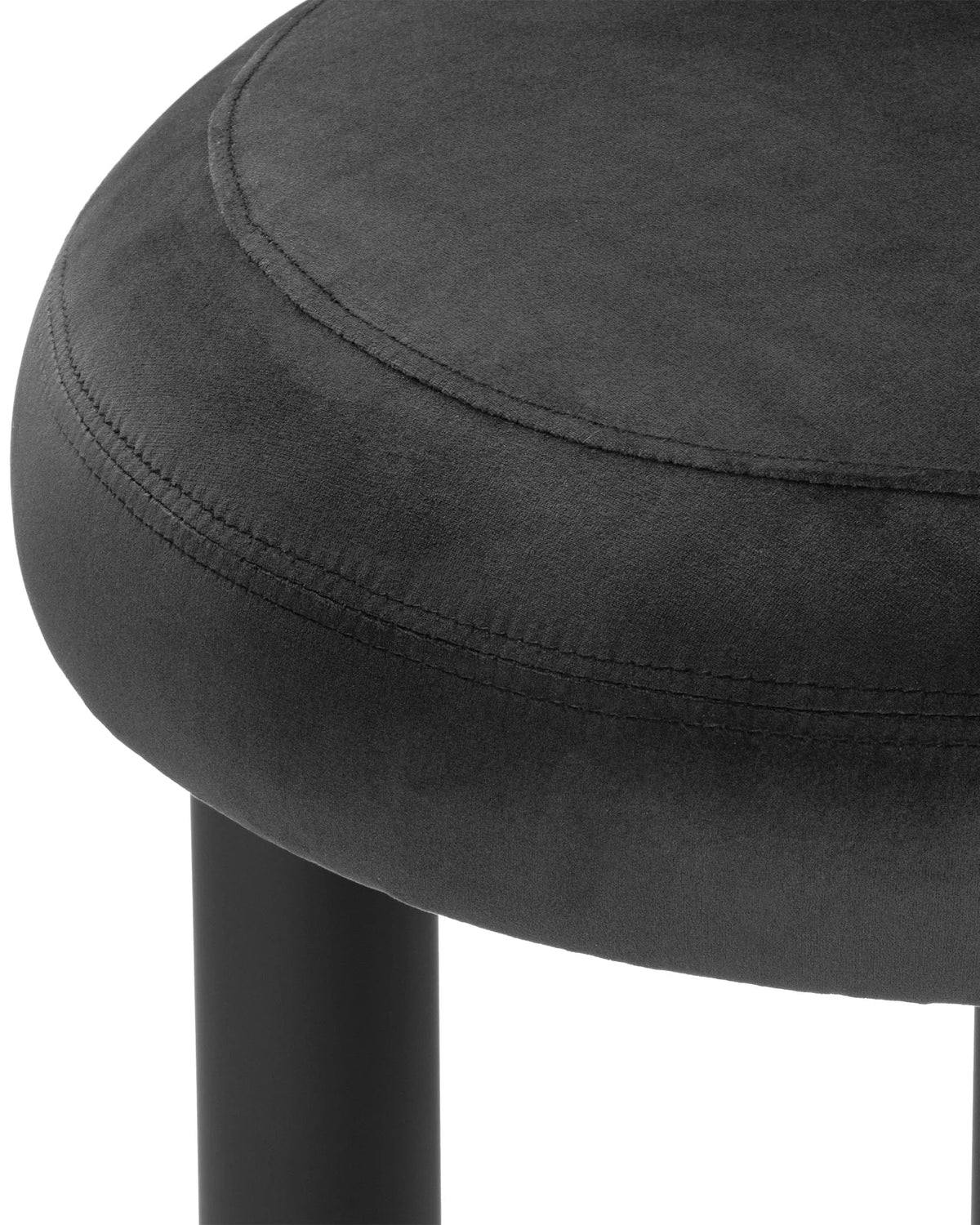 Vansa™ bar stool | lustrous black velvet - & counter stools fat stool-inspired | madorne