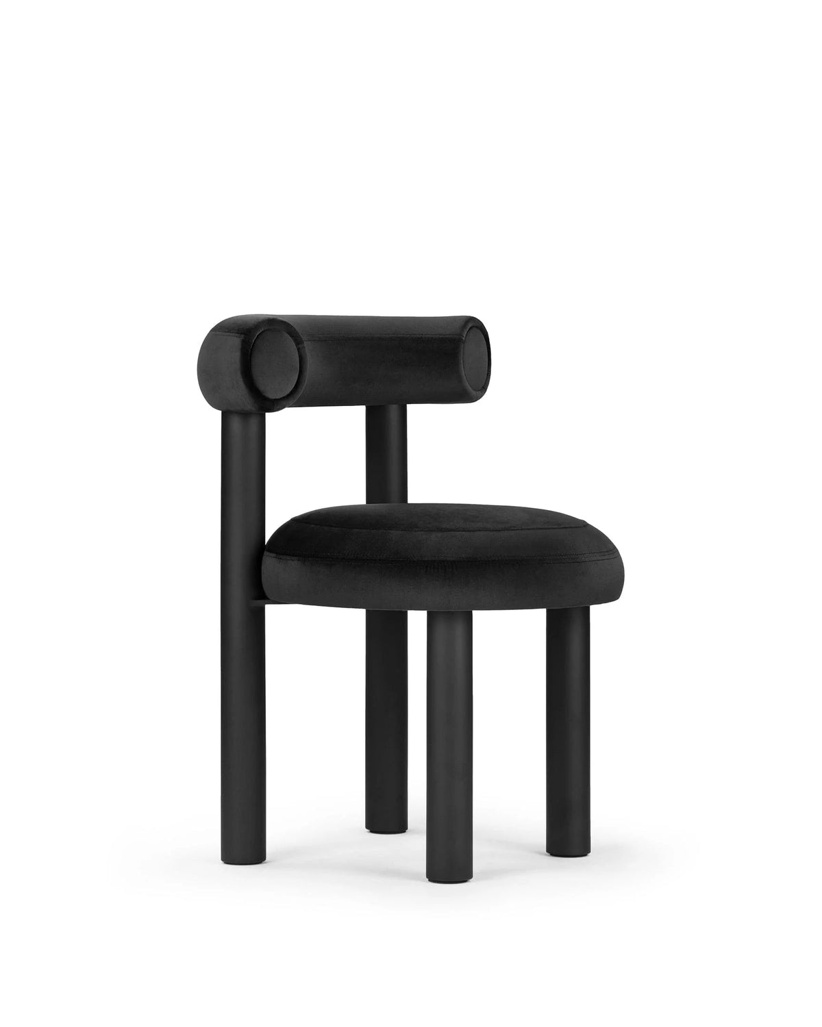 Vansa™ dining chair | lustrous black velvet - chairs fat chair-inspired | madorne