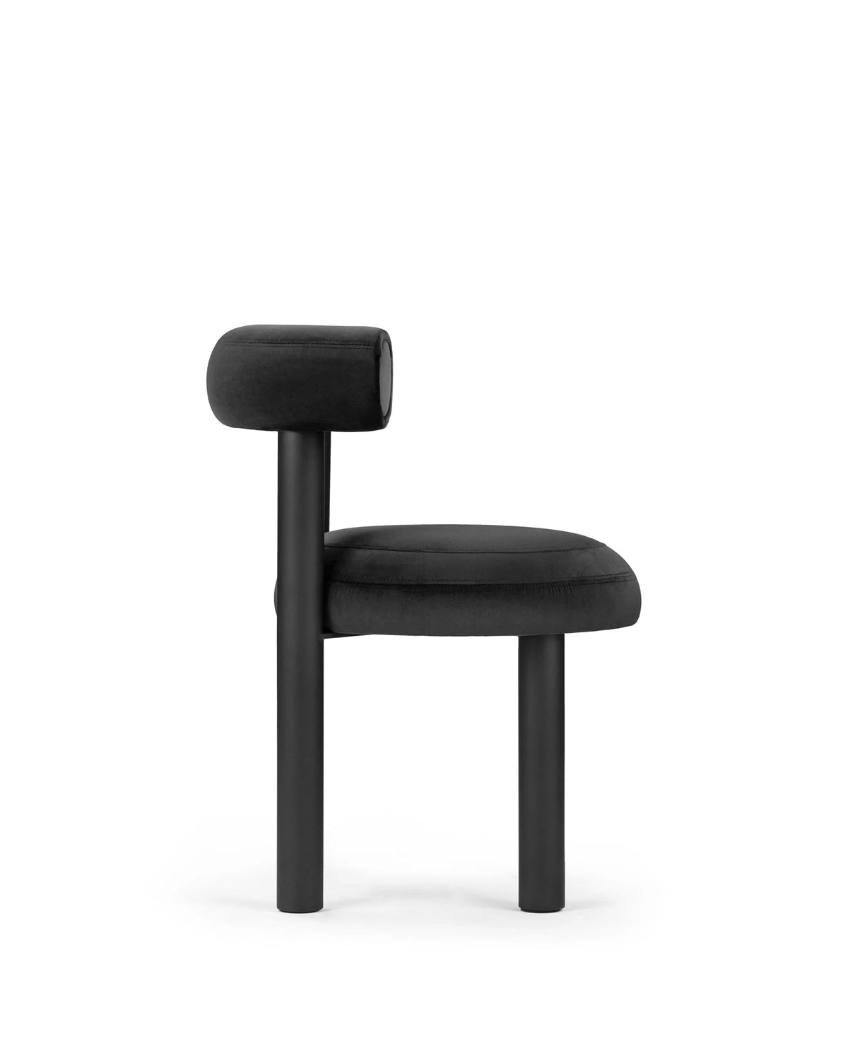 Vansa™ dining chair | lustrous black velvet - chairs fat chair-inspired | madorne