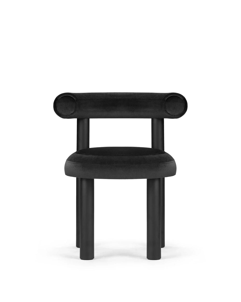 Vansa™ dining chair | lustrous black velvet - chairs fat chair-inspired | madorne