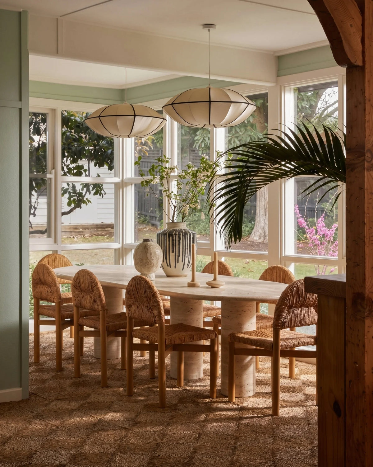 Vena Organic™ Dining Table | Travertine