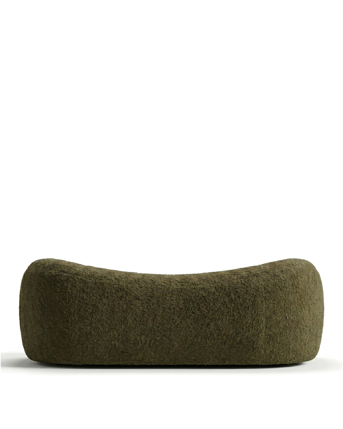 Verdant curve™ three-seater sofa | olive bouclé - 3 seaters curve | madorne