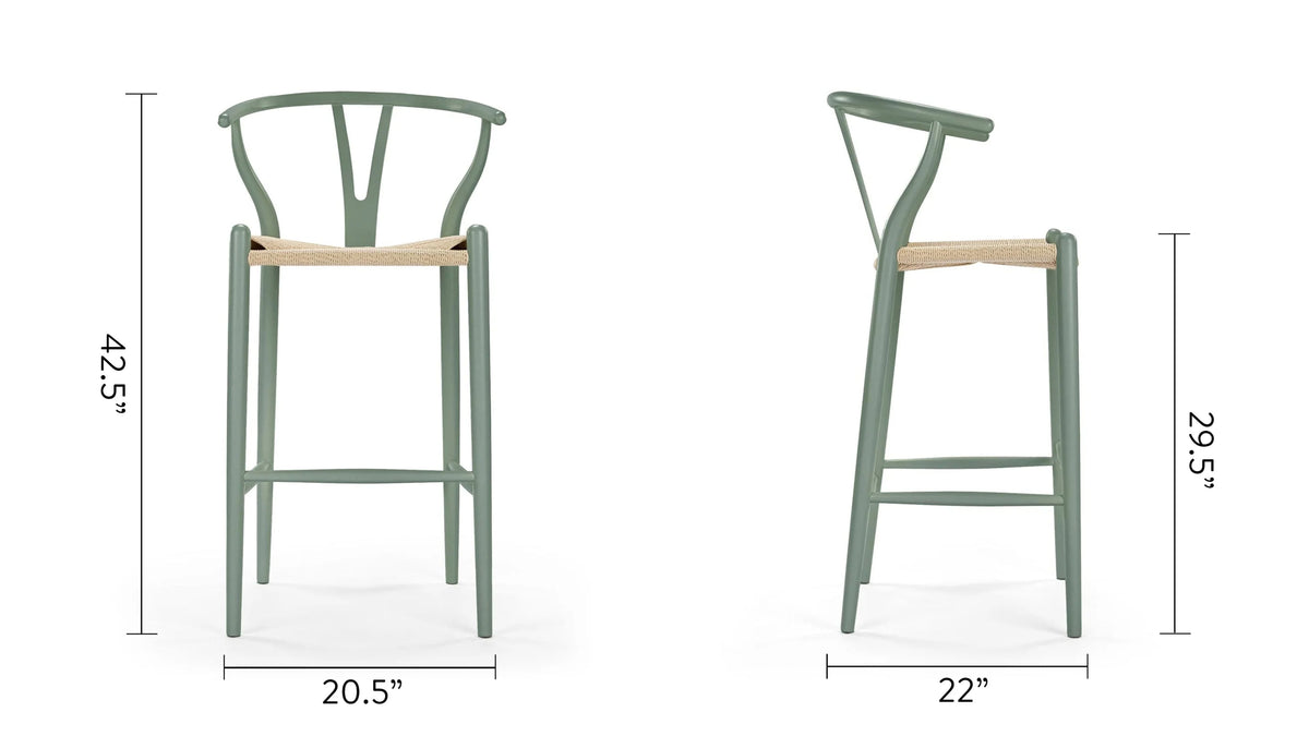 Wisp 49™ bar stool | woven cord seat - & counter stools 49 | designer or | madorne