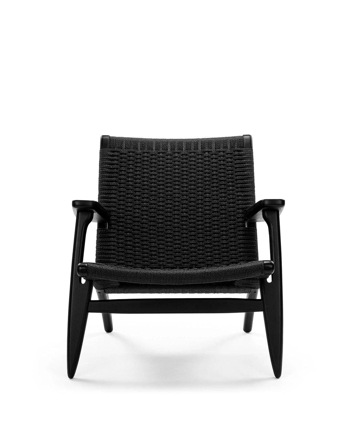 Wisp 50™ easy chair | woven paper cord - black - lounge chairs 50 | modern | madorne