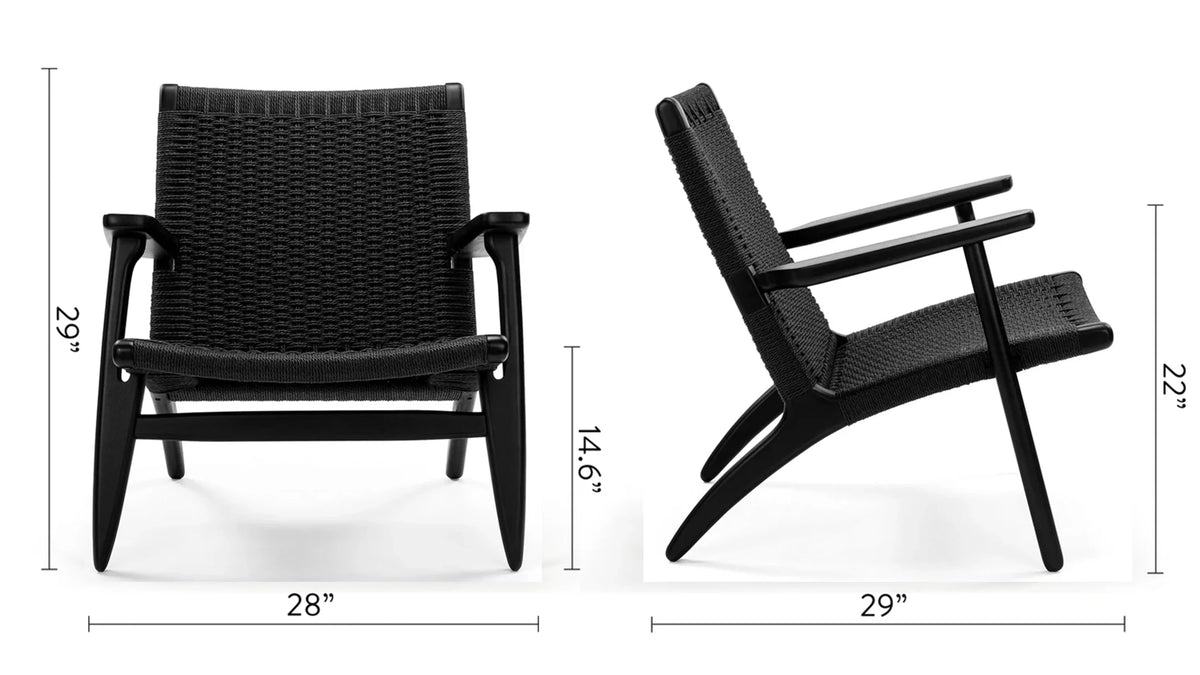 Wisp 50™ easy chair | woven paper cord - lounge chairs 50 | modern | madorne