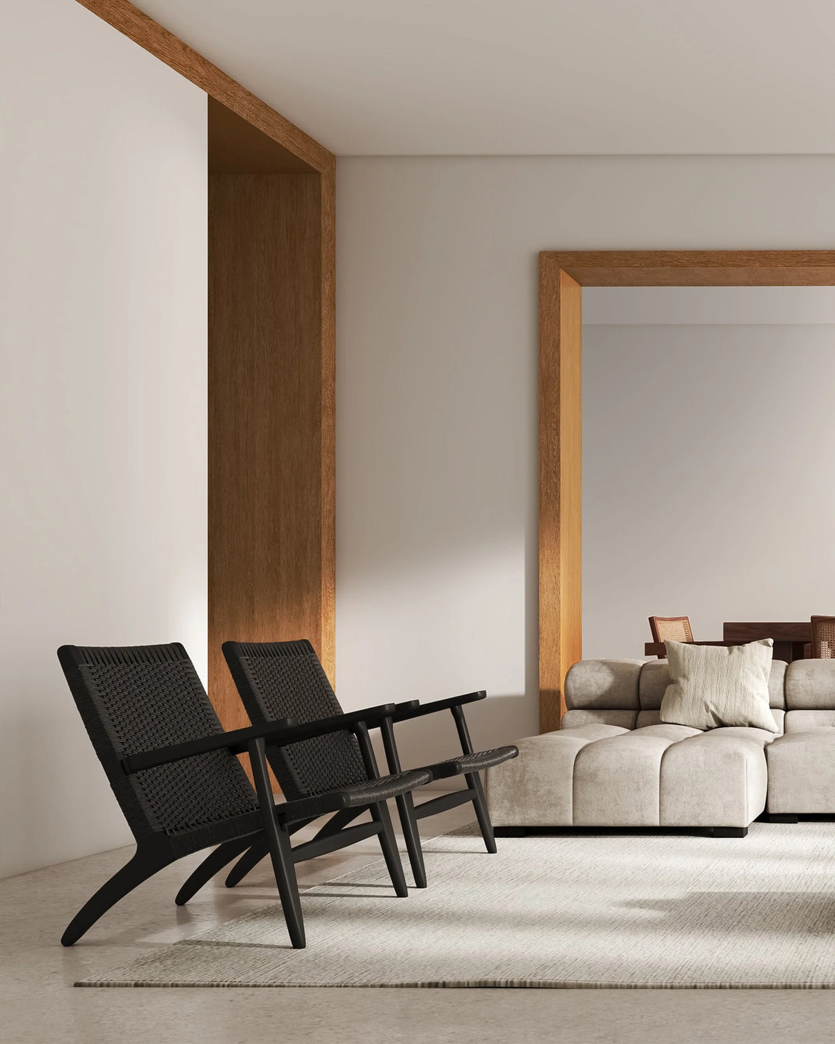 Wisp 50™ easy chair | woven paper cord - lounge chairs 50 | modern | madorne