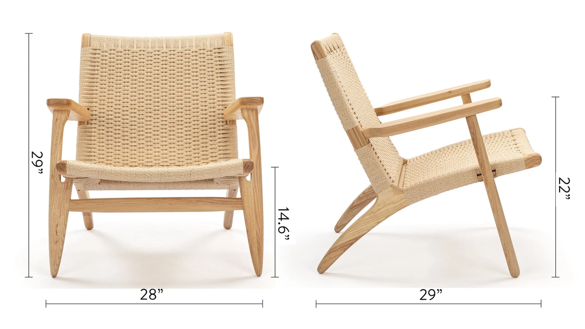 Wisp 50™ easy chair | woven paper cord - lounge chairs 50 | modern | madorne
